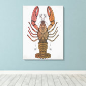 Style Lobster Canvas Afdruk (Insitu (Houten vloer))