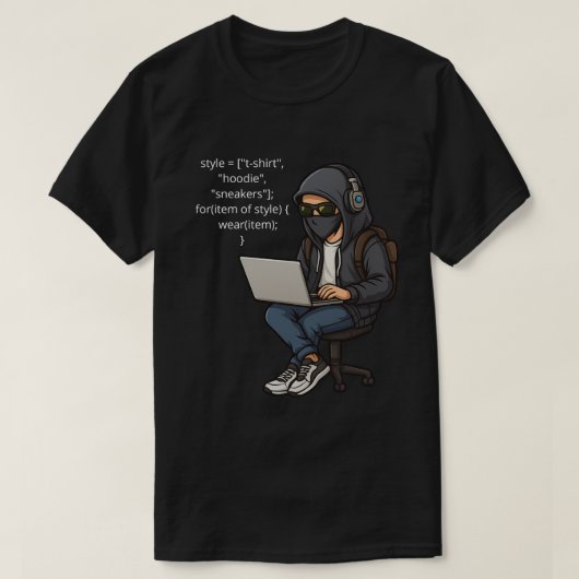 Style Loop – Funny Programmer T-Shirt (Design voorkant)