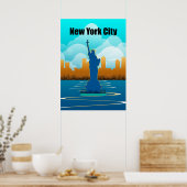 Style New York City Travel poster (Keuken)