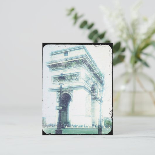 Style Paris Post Card, Arc de Triomphe Briefkaart (Staand voorkant)