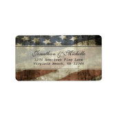  Style Patriotic American Flag Address Etiket (Voorkant)