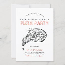  Style Pizza Party | Birthday Weekend Kaart