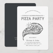  Style Pizza Party | Steenketel Invita Kaart (Voorkant / Achterkant)