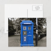  Style Police Box, Glasgow, Schotland. Briefkaart (Voorkant / Achterkant)