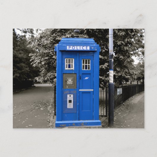  Style Police Box, Glasgow, Schotland. Briefkaart (Voorkant)