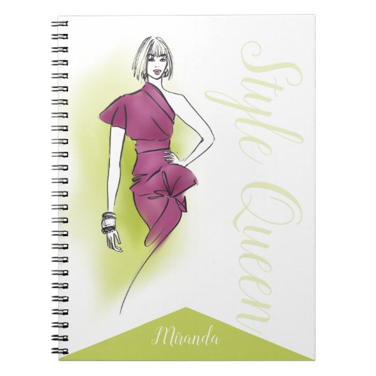 Style Queen Girl Notitieboek (Voorkant)