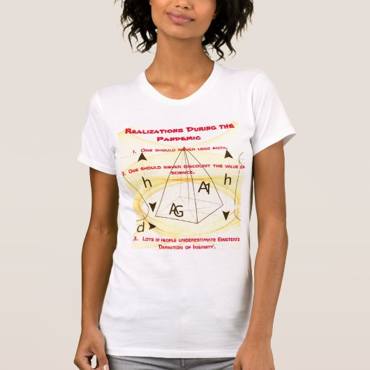 'Style' Red White 'Realisaties tijdens pandemie' T-shirt (Voorkant)