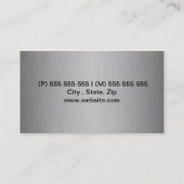 Style silver and black visitekaartje (Achterkant)