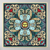  Style Sun Mandala Poster (Voorkant)