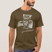-Style Wise Old Owl Dark T-Shirt (Voorkant)