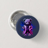 Style with Our Bold Urban Boss bear Designs Ronde Button 3,2 Cm (Voorkant /achterkant)
