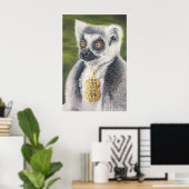 Stylin Lemur Poster (Thuiskantoor)