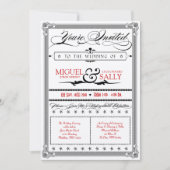 Stylin Metallic Red & Black DIY Weddenschap Kaart (Voorkant)