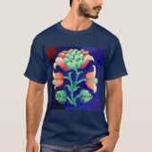 STYLISCH STROOMSTROOM/ RODE PINKGROENBLAUWVLOEISTO T-SHIRT (Voorkant)