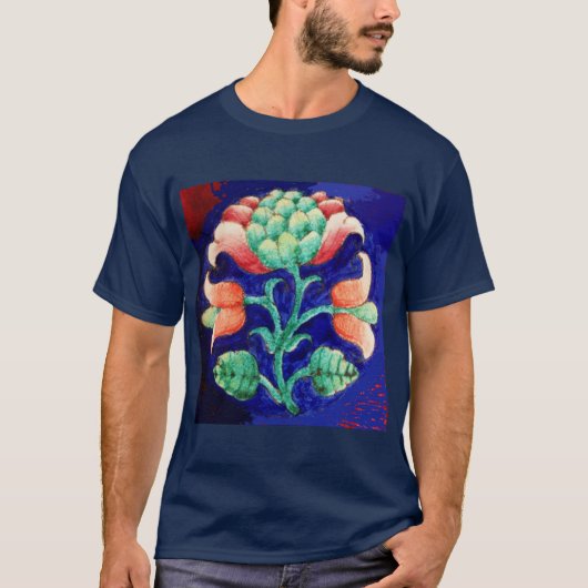 STYLISCH STROOMSTROOM/ RODE PINKGROENBLAUWVLOEISTO T-SHIRT (Voorkant)