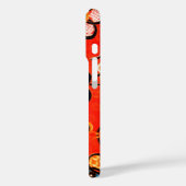 STYLISEERDE STROMEN, ZWARTE WITTE RIBBEN, GERELD Case-Mate iPhone CASE (Achterkant / Links)