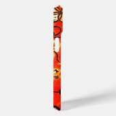 STYLISEERDE STROMEN, ZWARTE WITTE RIBBEN, GERELD Case-Mate iPhone CASE (Achterkant / Rechts)