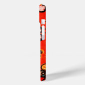 STYLISEERDE STROMEN, ZWARTE WITTE RIBBEN, GERELD Case-Mate iPhone CASE (Achterkant / Links)