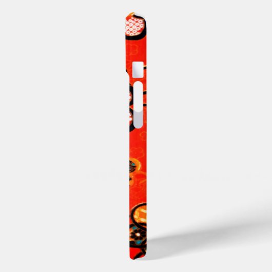 STYLISEERDE STROMEN, ZWARTE WITTE RIBBEN, GERELD Case-Mate iPhone CASE (Achterkant / Links)