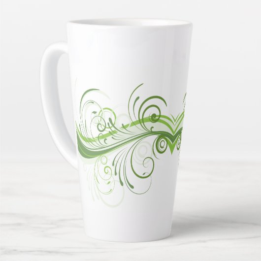 Stylish 17 oz Latte Mug with Bold Graphic Art Mok (Linkerhoek)