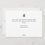 Stylish 2 Photo Arch Pine Minimalist Christmas  Feestdagenkaart (Achterkant)