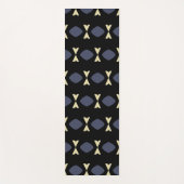 Stylish Abstract Blue and black yoga mat (Voorkant)