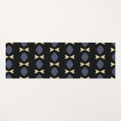 Stylish Abstract Blue and black yoga mat (Voorkant (horizontaal))