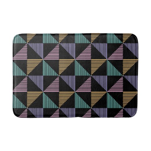 Stylish Abstract Geometric Print – Modern Trendy Badmat (Voorkant)