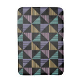 Stylish Abstract Geometric Print – Modern Trendy Badmat (Voorkant Verticaal)