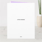 Stylish African American Daughter & Cake Birthday Kaart (Achterkant)