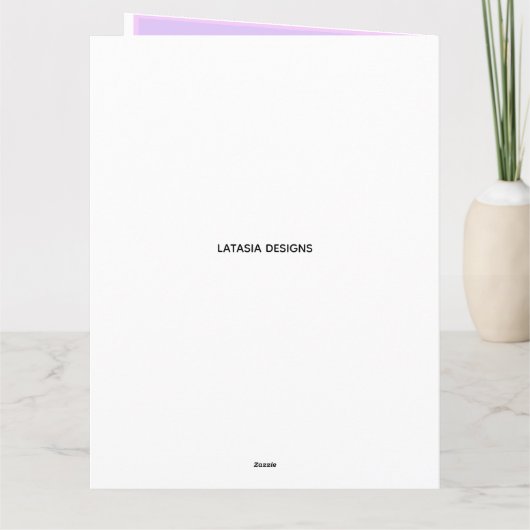 Stylish African American Daughter & Cake Birthday Kaart (Achterkant)