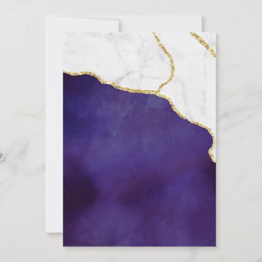 Stylish Agate & Marble 16th Birthday Kaart (Achterkant)