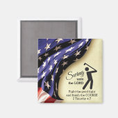 Stylish American Flag Golf Magneet (Voorkant / Achterkant)
