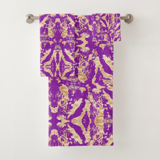 Stylish and Elegant Gold Marble Texture pattern Bad Handdoek (Insitu)