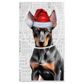 Stylish and Funny Doberman Lover Christmas Klein Cadeauzakje (Achterkant)
