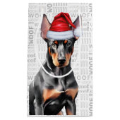 Stylish and Funny Doberman Lover Christmas Klein Cadeauzakje (Voorkant)