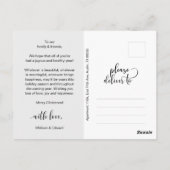 Stylish and Rustic, Merry Christmas Family Photo Briefkaart (Achterkant)