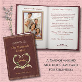 Stylish and Unique Matriarch Grandma Storybook Kaart