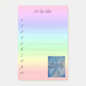 stylish angel Michael on rainbow gradient Post-it® Notes (Voorkant)