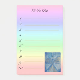 stylish angel Michael on rainbow gradient Post-it® Notes