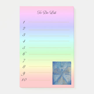 stylish angel Michael on rainbow gradient Post-it® Notes
