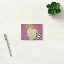 stylish angel of love with qr-code post-it® notes