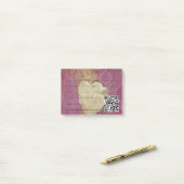 stylish angel of love with qr-code post-it® notes (Op bureau)