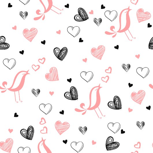 Stylish Anniversary Gift Tie Hand Drawn Hearts Stropdas