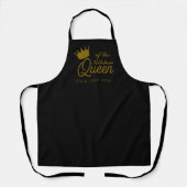 Stylish Apron Personalized for the Kitchen Queen Schort (Voorkant)