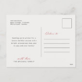 Stylish Arch Photo Christmas Holiday Postcard Feestdagenkaart (Achterkant)