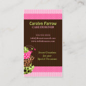 Stylish Art Cake Bakery Visitekaartje (Achterkant)