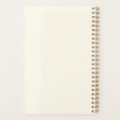 Stylish Autumn Herfst Waterverf Floral Personalize Planner (Achterkant)