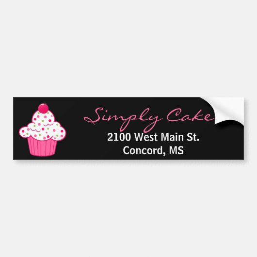 Stylish Bakery Bumpersticker (Voorkant)
