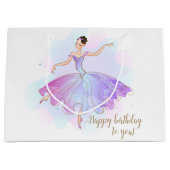 Stylish Ballerina Birthday Wishes | Geboortedag Groot Cadeauzakje (Voorkant)